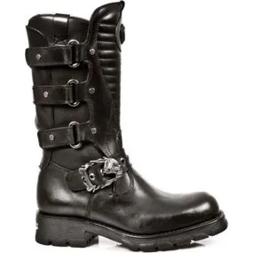 New Rock Rebel Boots Natural Leather Removable Insoles-M.7604-S1