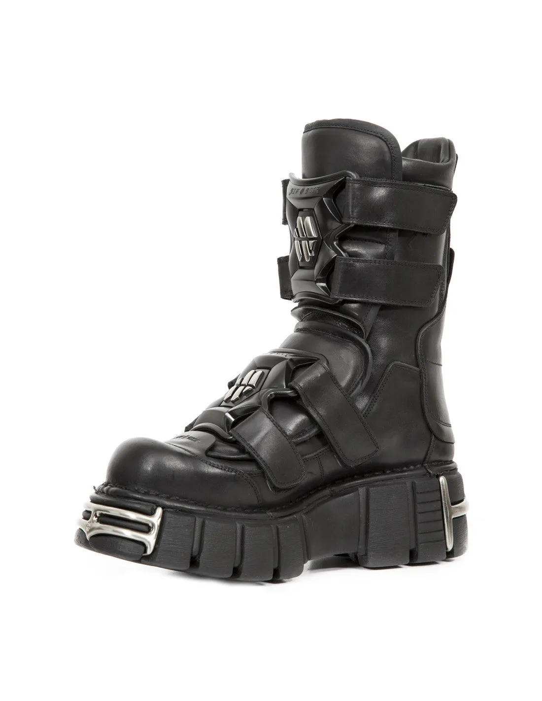 New Rock Schuhe Shoes Boots Stiefel M-422-S1 Gothic Echtleder