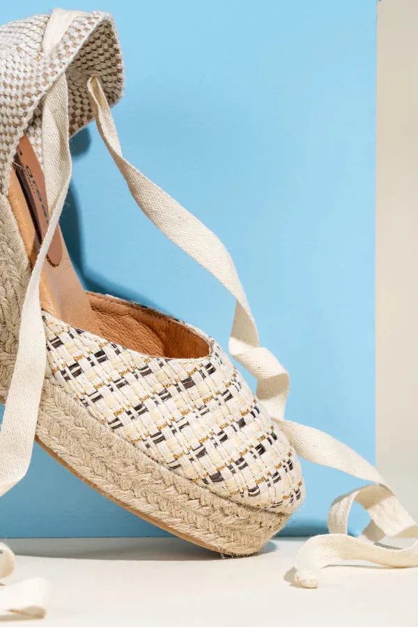 Patricia Green - Lillian Raffia Lace Up Espadrille