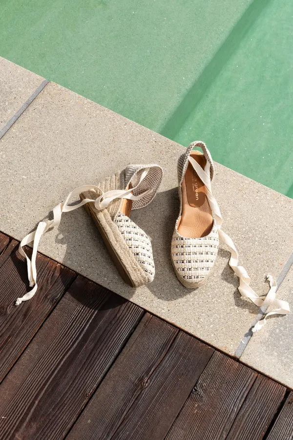 Patricia Green - Lillian Raffia Lace Up Espadrille