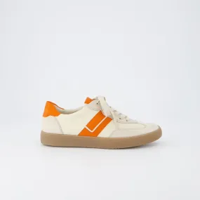 Paul Green - 5437 Cream and Orange Retro Trainer