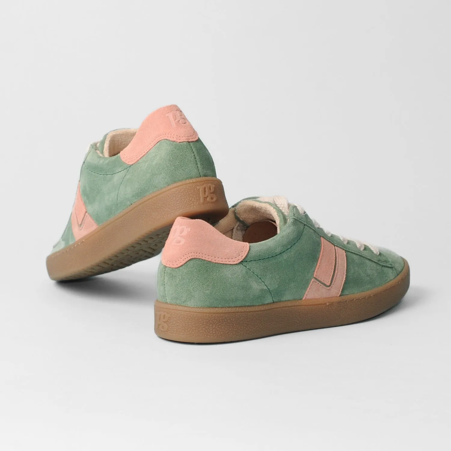 Paul Green - 5464 Green and Pink Retro Trainer