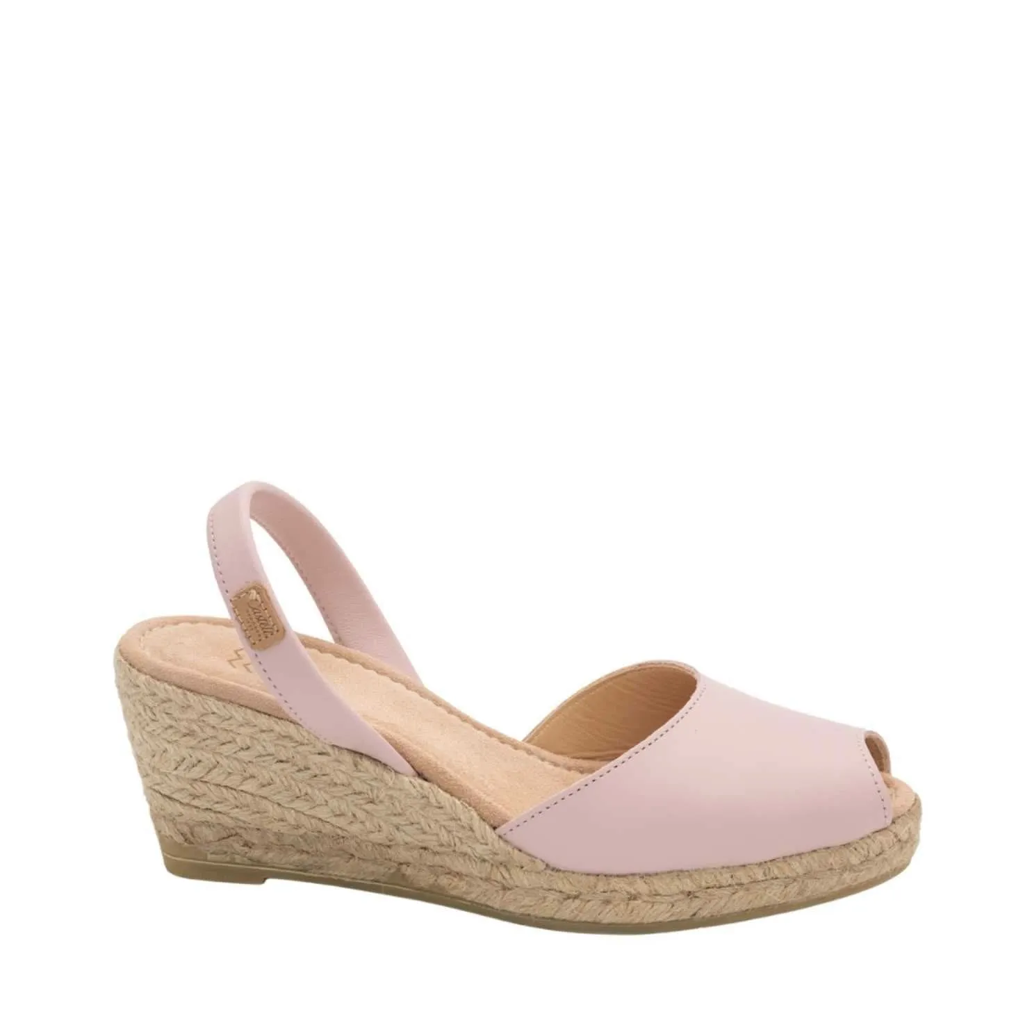 Plain Open Toe Leather Espadrille - 2006 Frida Ciervo 5C