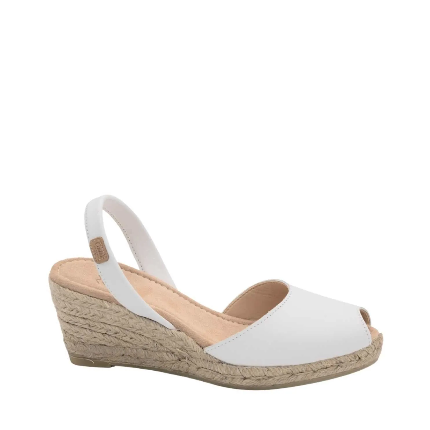 Plain Open Toe Leather Espadrille - 2006 Frida Ciervo 5C