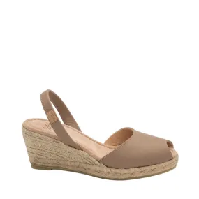 Plain Open Toe Leather Espadrille - 2006 Frida Ciervo 5C