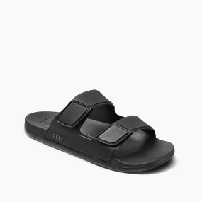 Reef Men's Cushion Tradewind Slide Sandals- Black