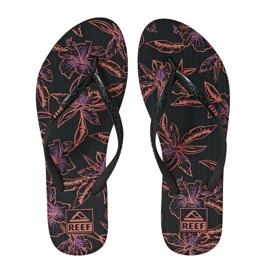 Reef Women's Seaside Flips- Coral Hibiscus