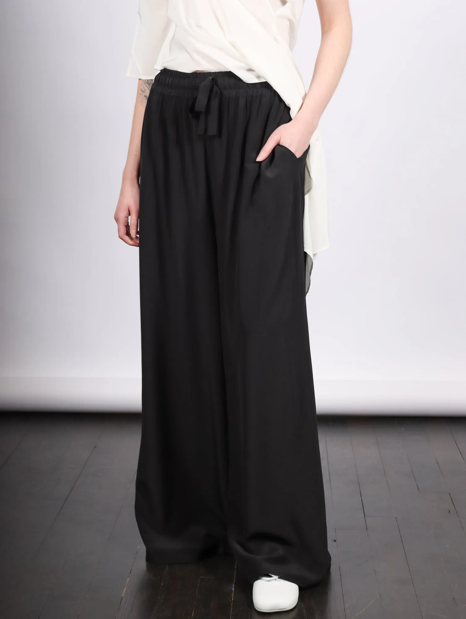 Sera Pant in Black by Shwetambari