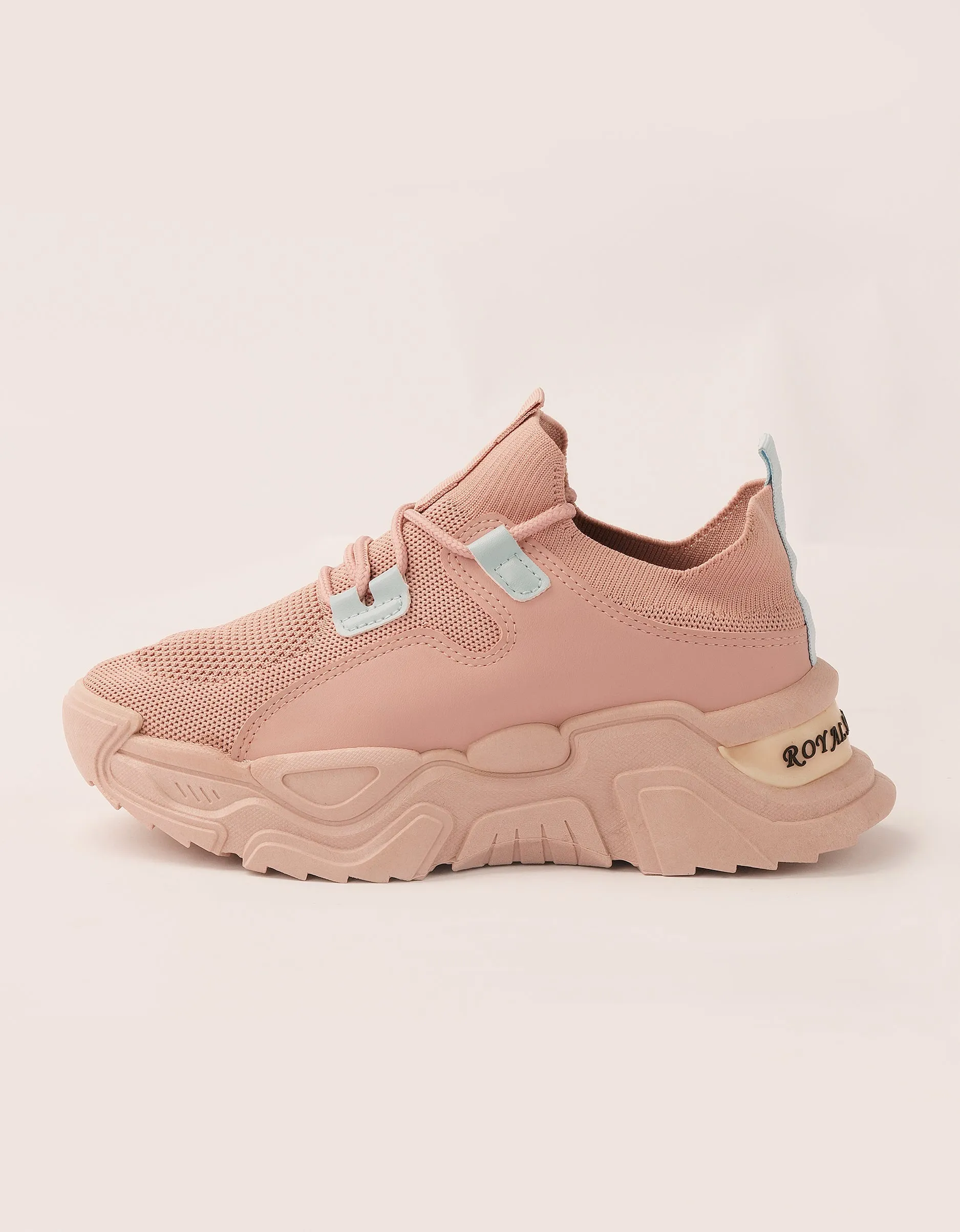 Serene Blush Chunky Sneakers - Sunrise Pink