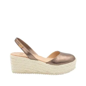 Standard Leather Menorcan Sandal With Metallic Touch For Women  2580 Vico Las Vegas