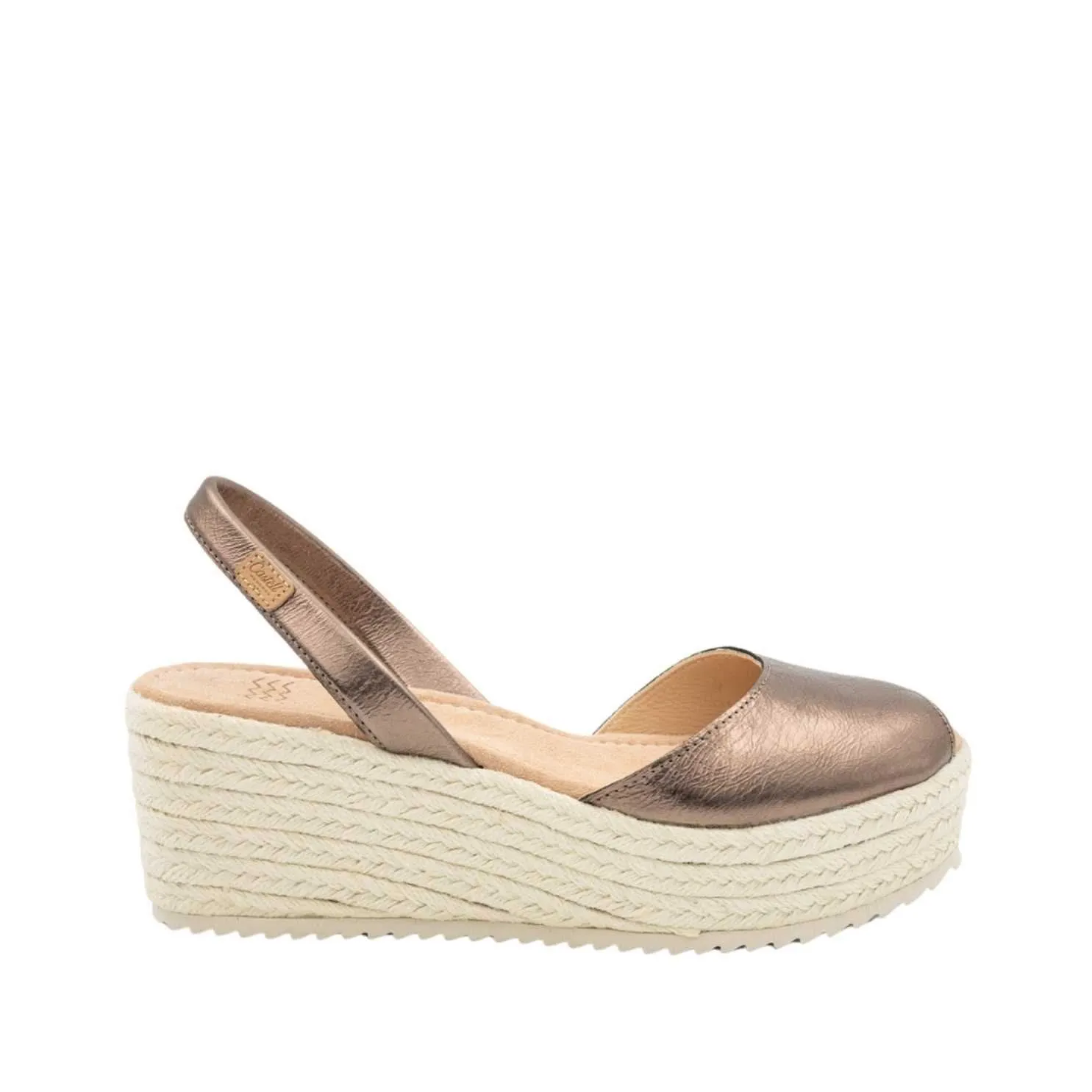 Standard Leather Menorcan Sandal With Metallic Touch For Women  2580 Vico Las Vegas