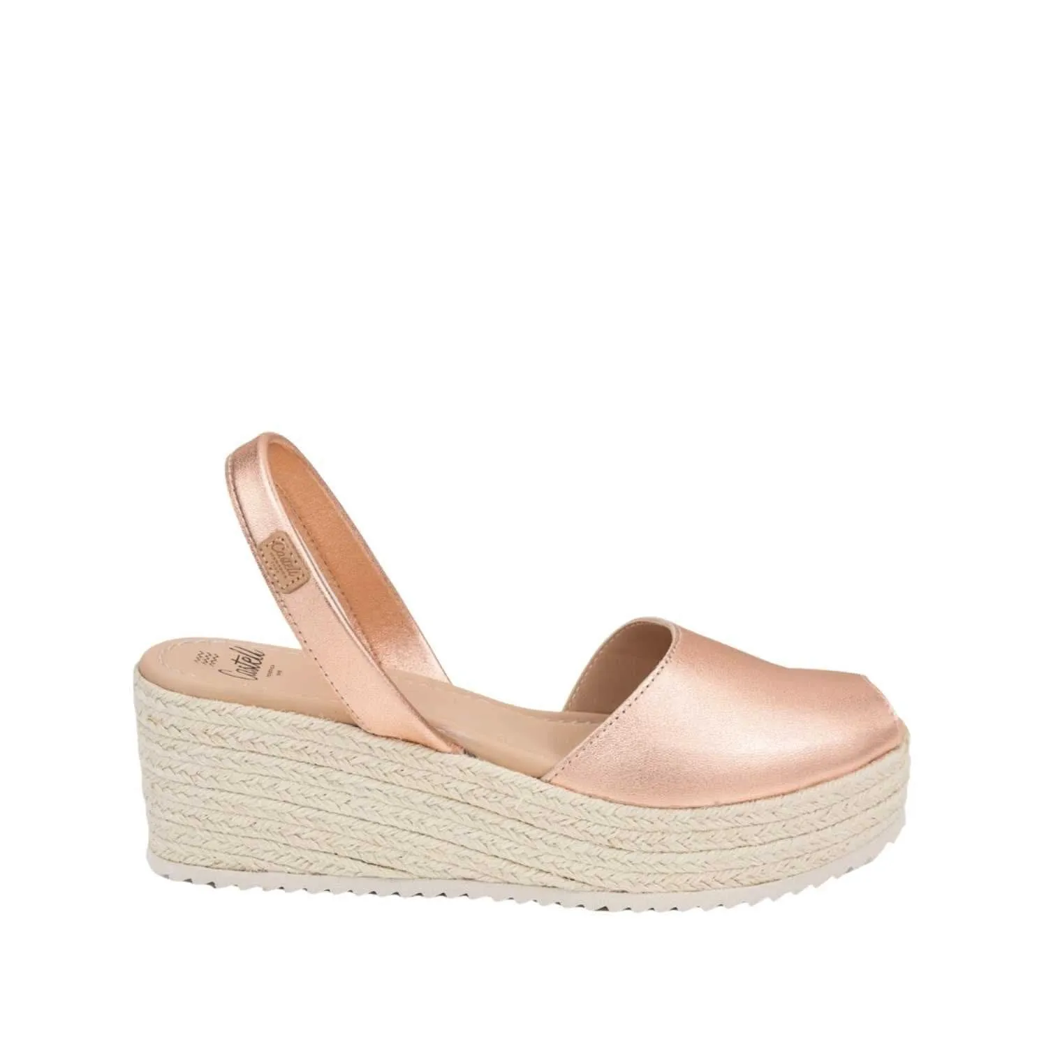 Standard Leather Menorcan Sandal With Metallic Touch For Women - Toy 2176 Metallic