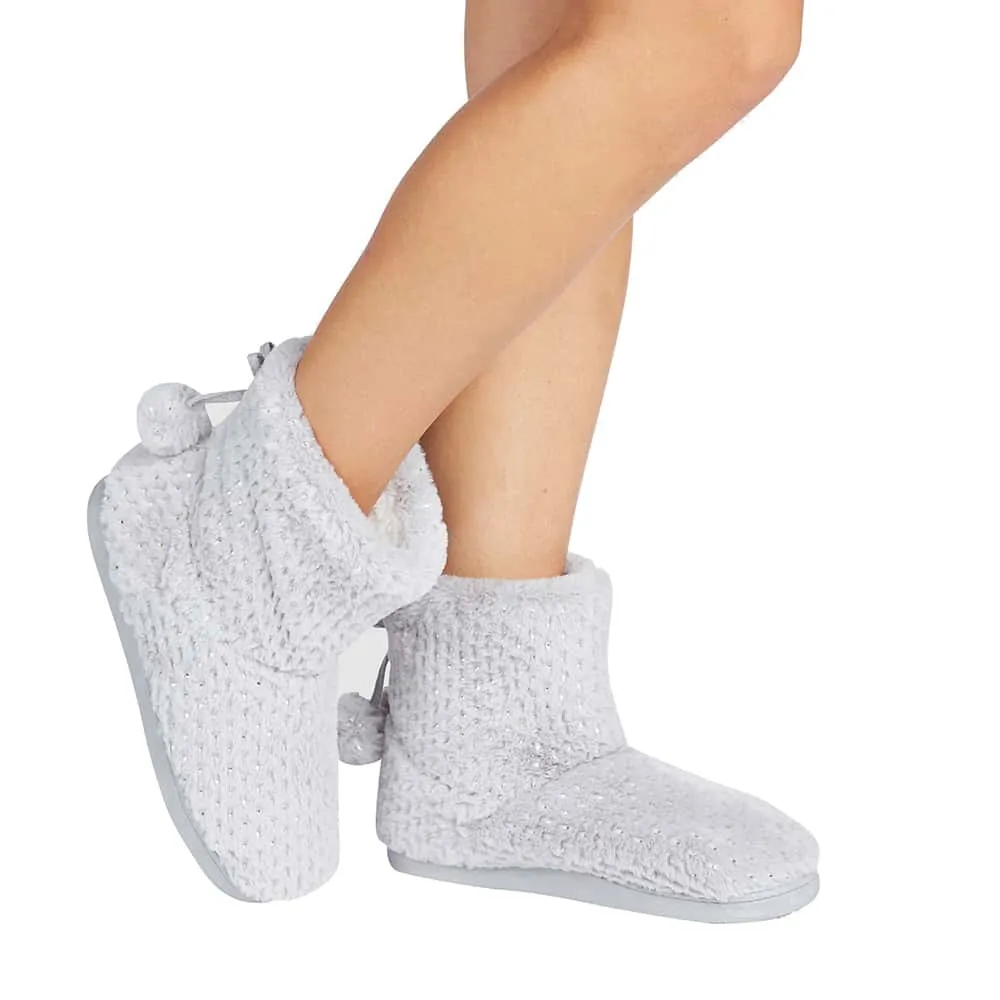 Style Slipper in Grey Fabric