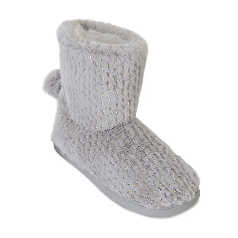 Style Slipper in Grey Fabric