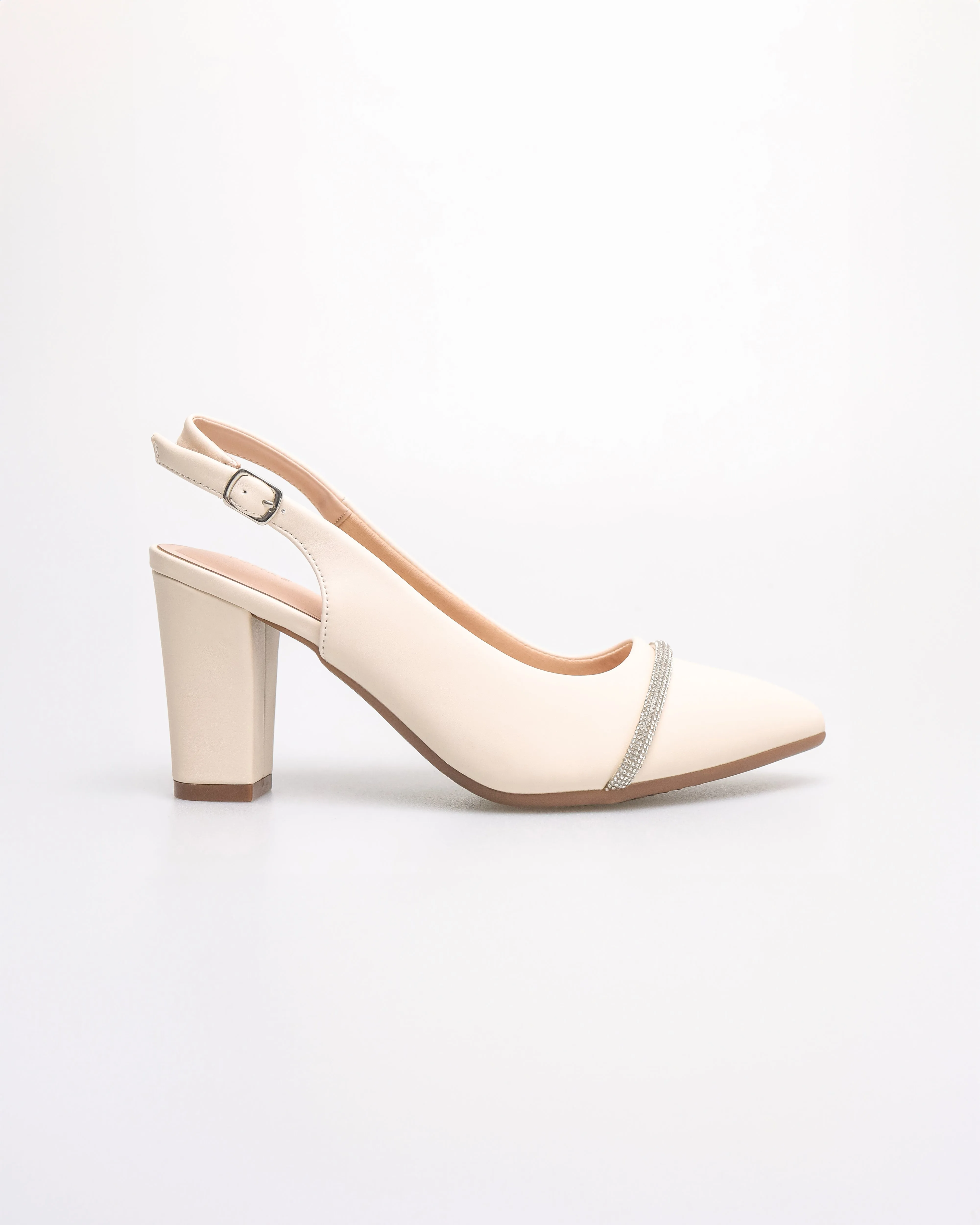 Tomaz NN417 Ladies Glittery Band Heels