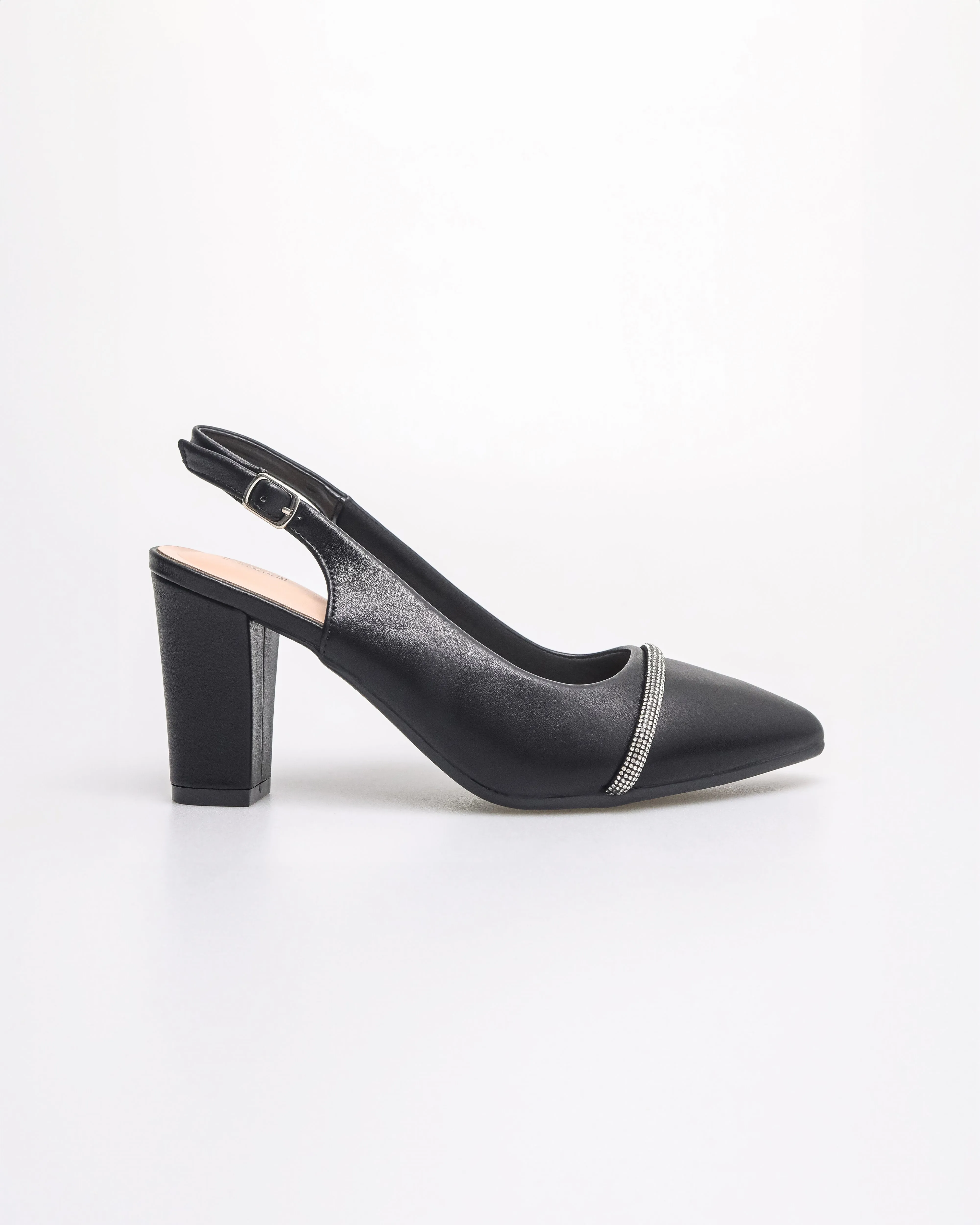 Tomaz NN417 Ladies Glittery Band Heels