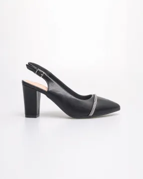 Tomaz NN417 Ladies Glittery Band Heels
