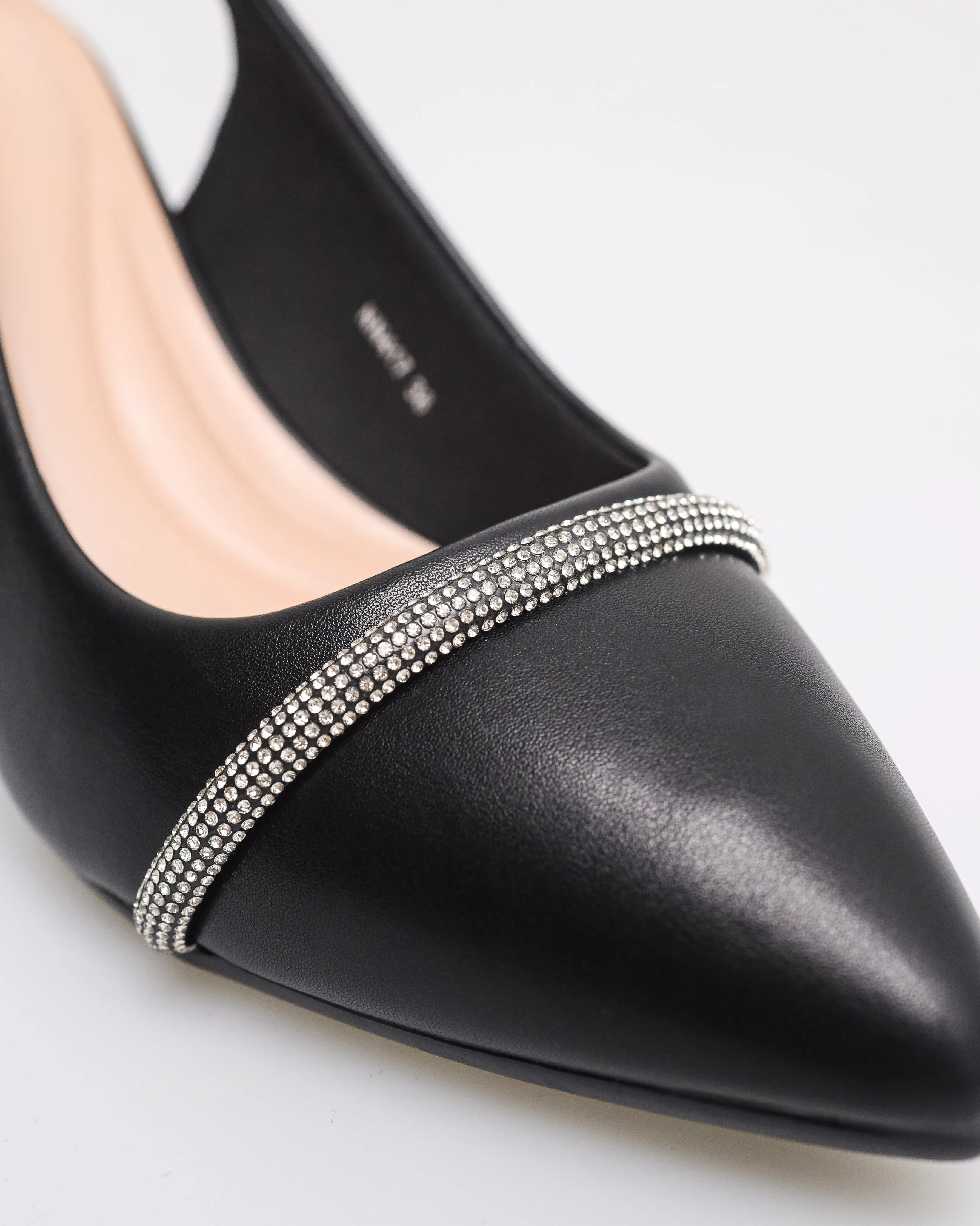Tomaz NN417 Ladies Glittery Band Heels