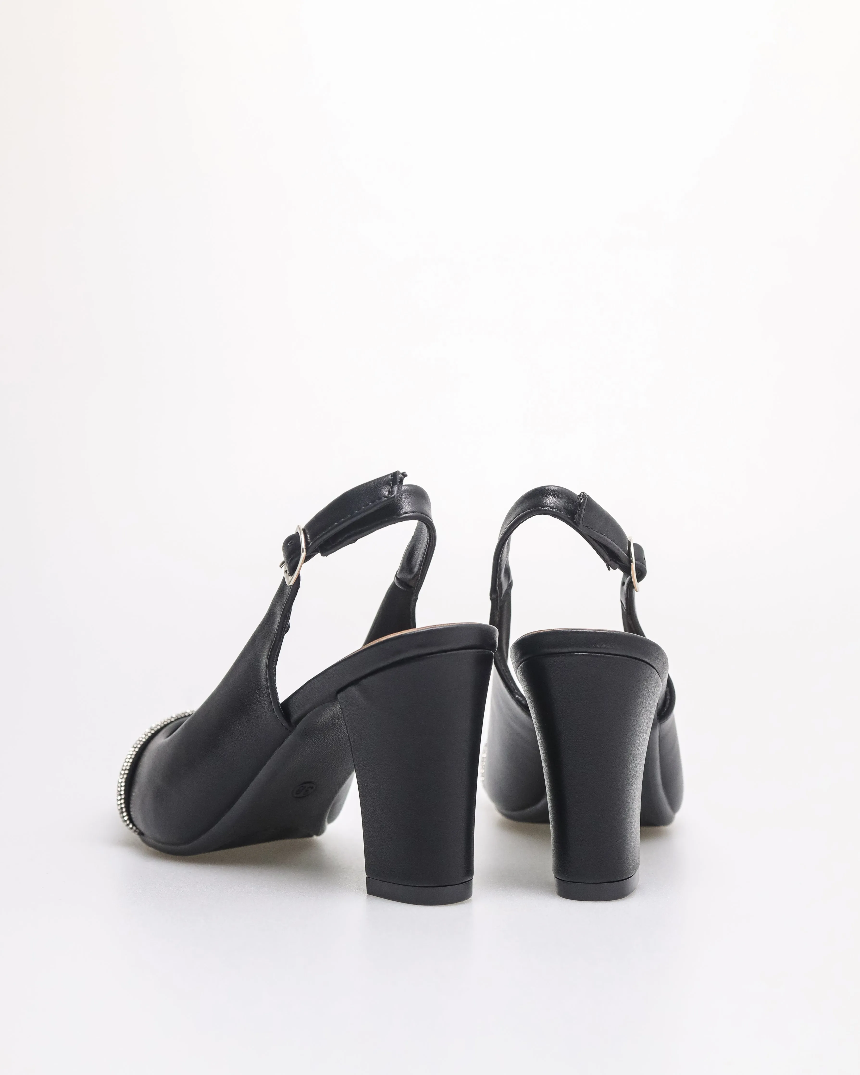 Tomaz NN417 Ladies Glittery Band Heels