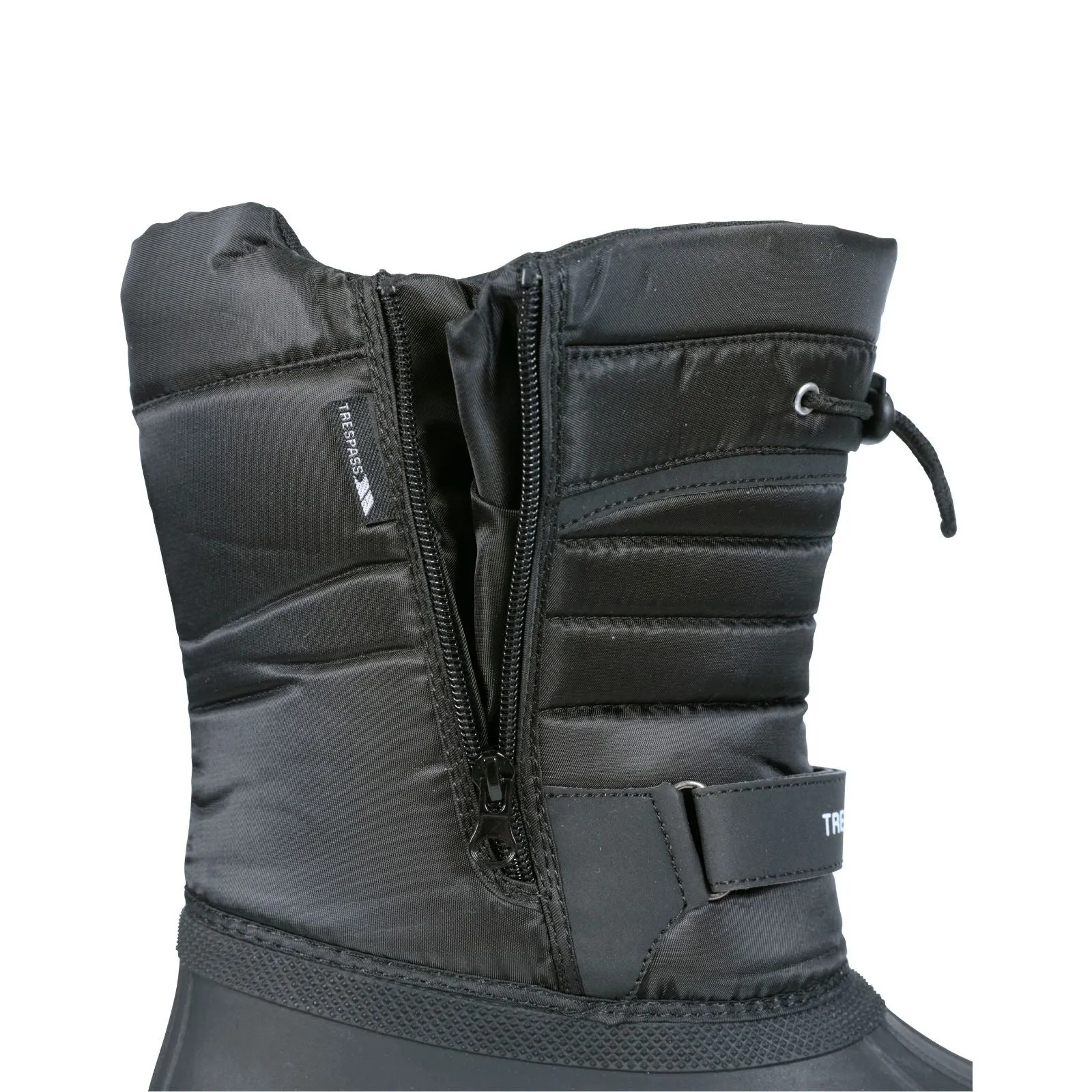 Trespass Dodo Water Resistant Fleece Lined Snow Boots - Black