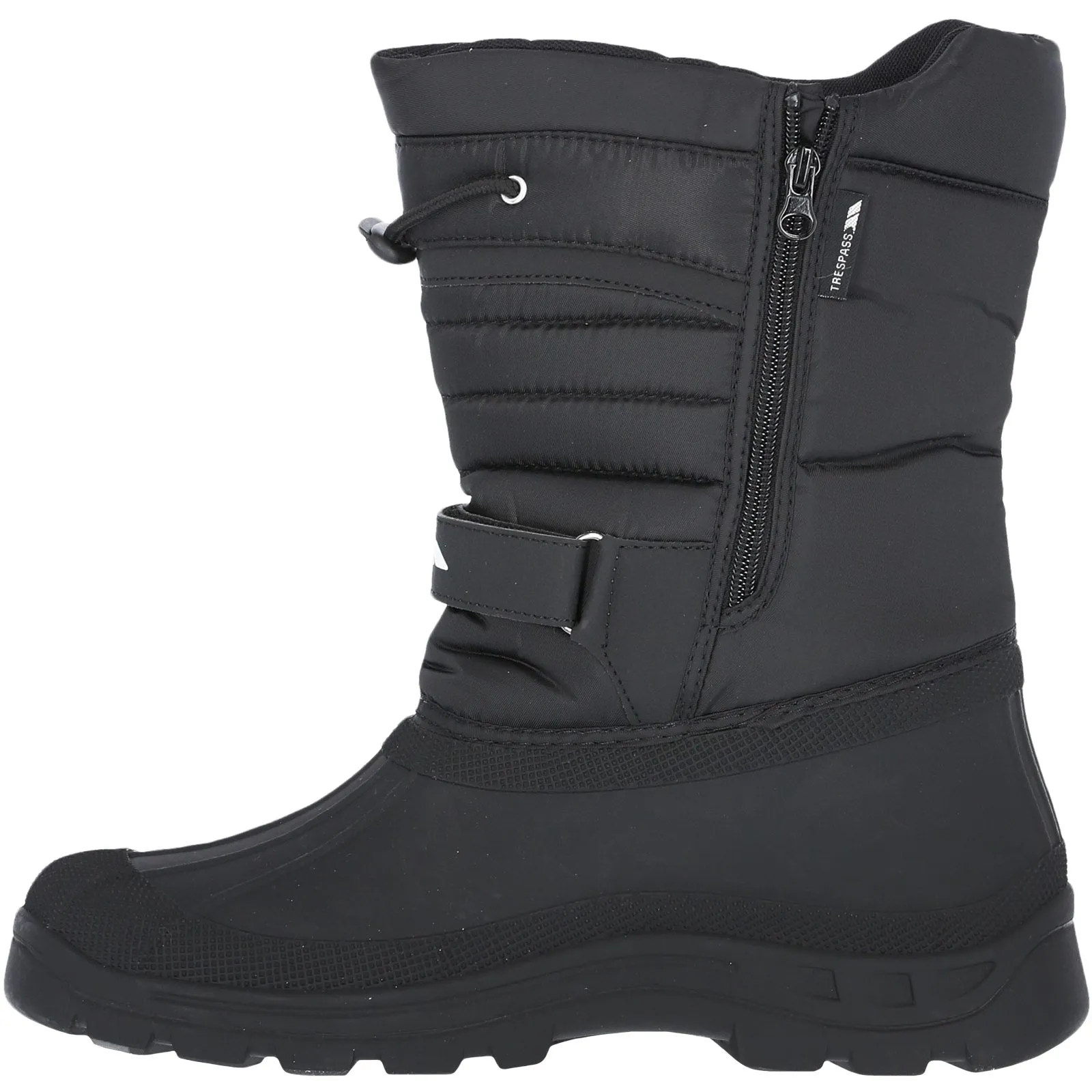 Trespass Dodo Water Resistant Fleece Lined Snow Boots - Black