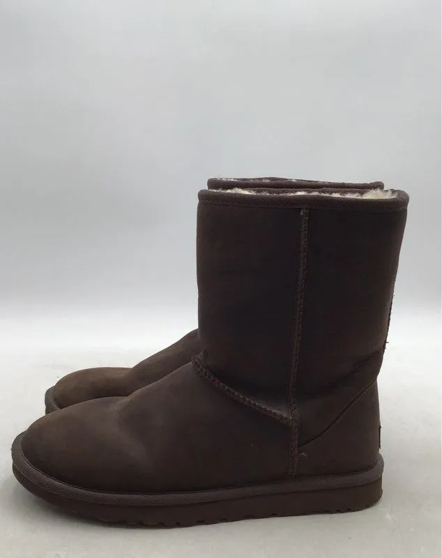 UGG Women's Classic Short II 10056093 Brown Mid-Calf Snow Boots - Size 9