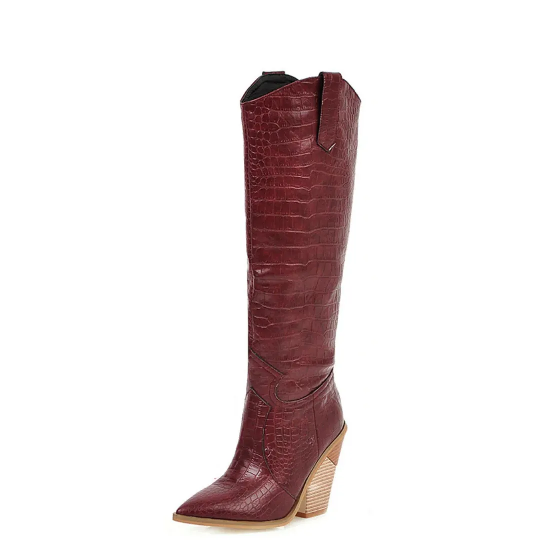 USS Shoes Nina Women's High Cowgirl Boots