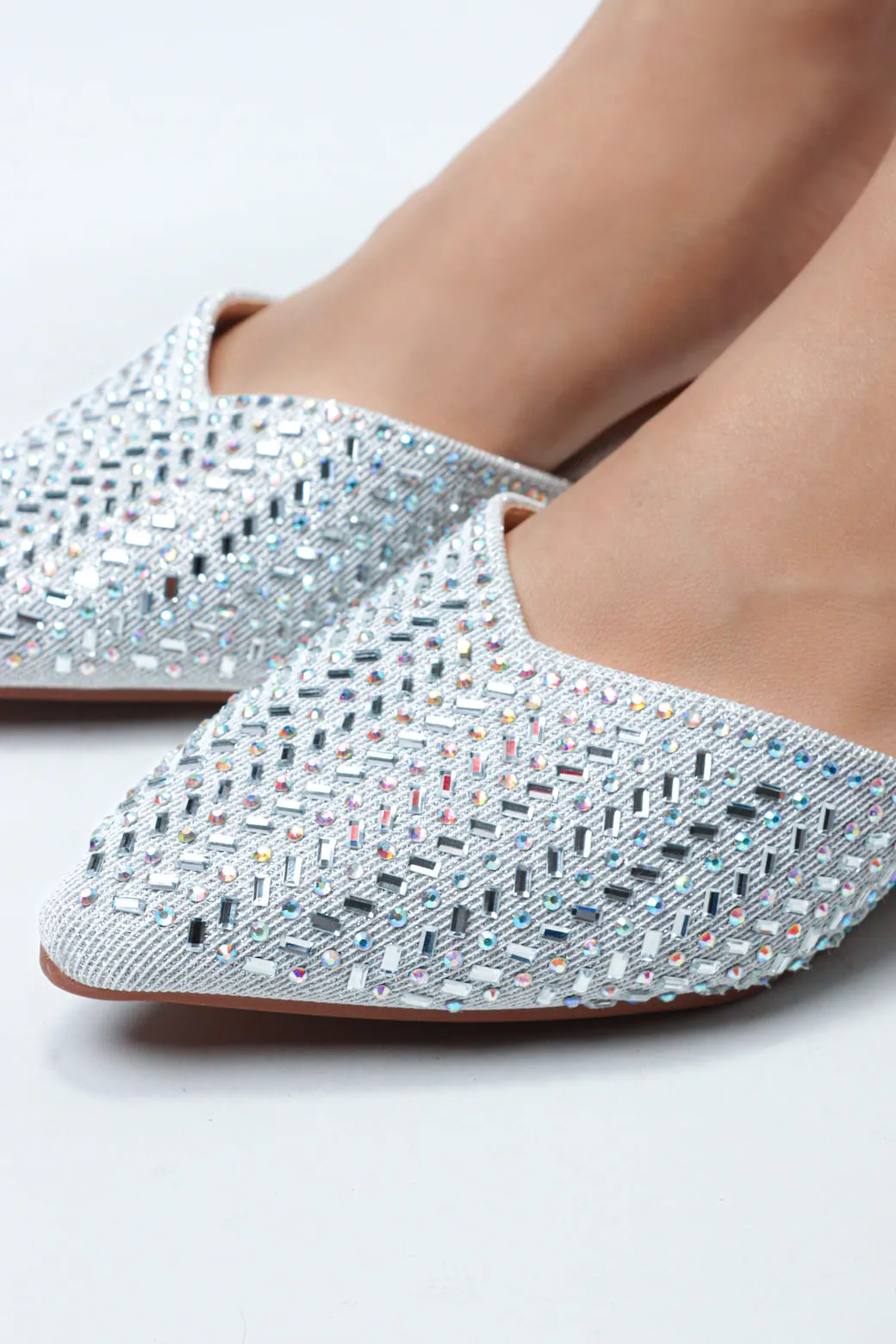 Women's Bling Block Mules